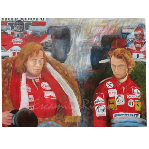 James Hunt and Niki Lauda