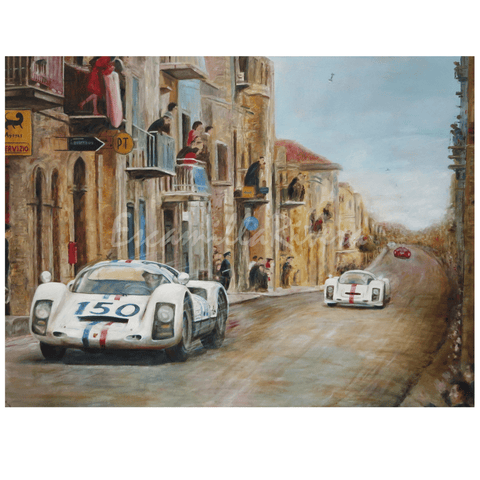 Porsches in the Targa Florio